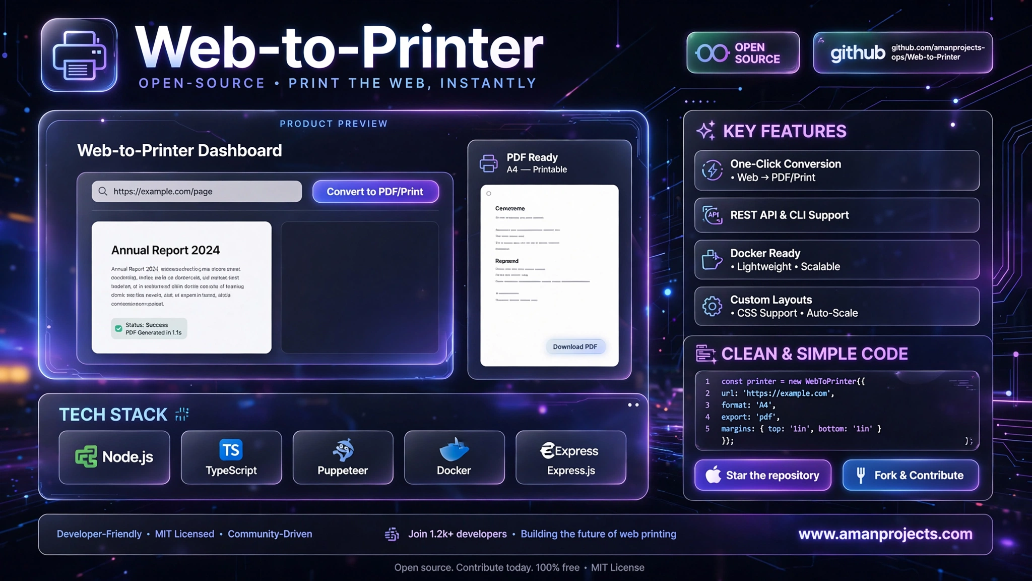 Web To Printing in Local Printer — AmanProjects